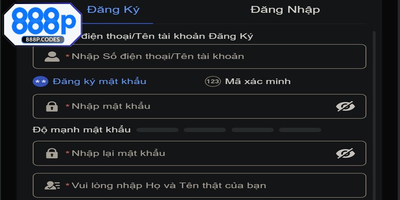 Đăng ký tài khoản được thực hiện nhanh chóng, chỉ với vài bước cơ bản